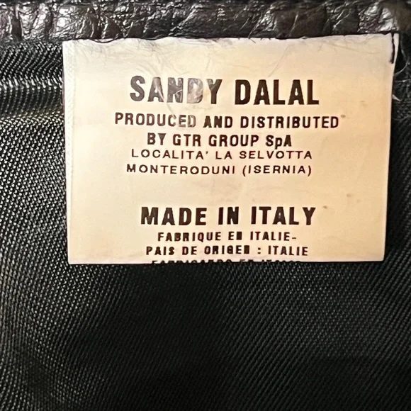 Vintage 90’s Sandy Dalal New York Italian made Leather Pants Jeans men’s 30x31”